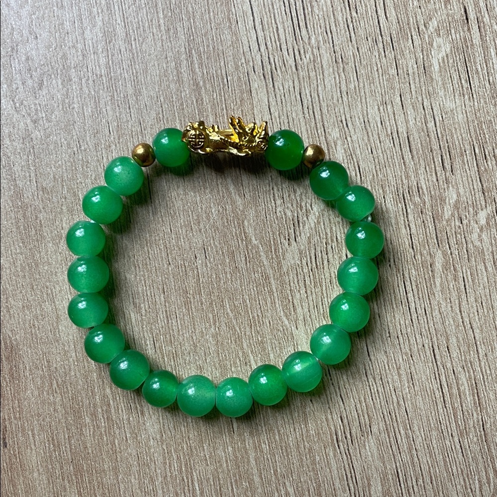 Green Jade Dragon Bracelet